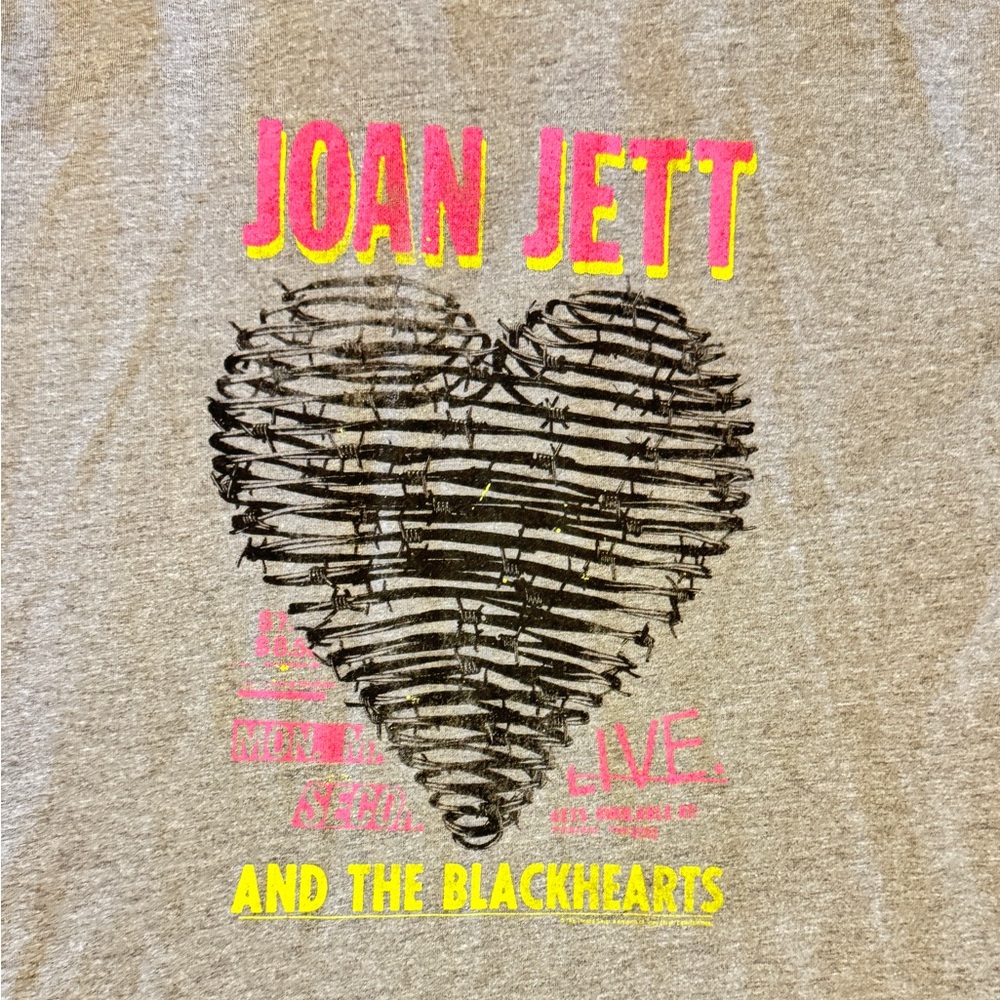 Joan Jett and the Blackhearts Heather Gray Tee
